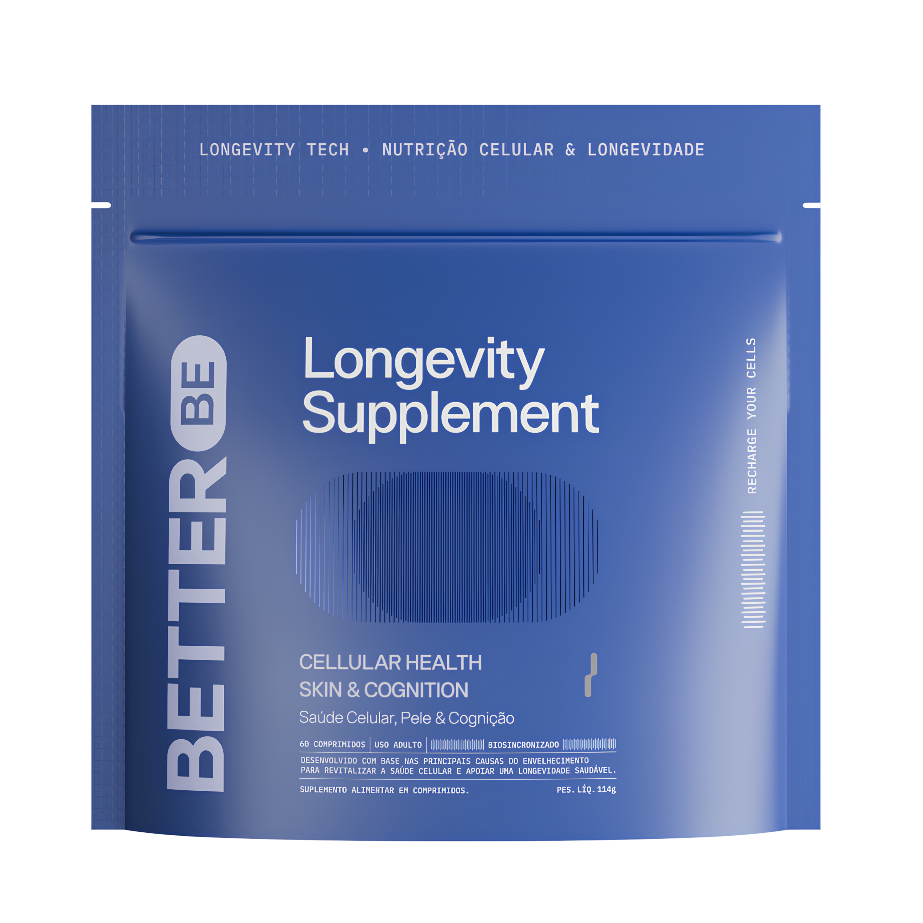 <p>Suplemento de longevidade</p><p><strong>60 COMPRIMIDOS</strong></p>